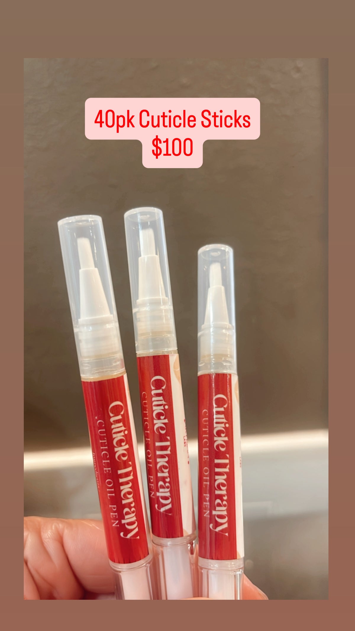 40pk Cuticle Oil Sticks – Holiday Edition
