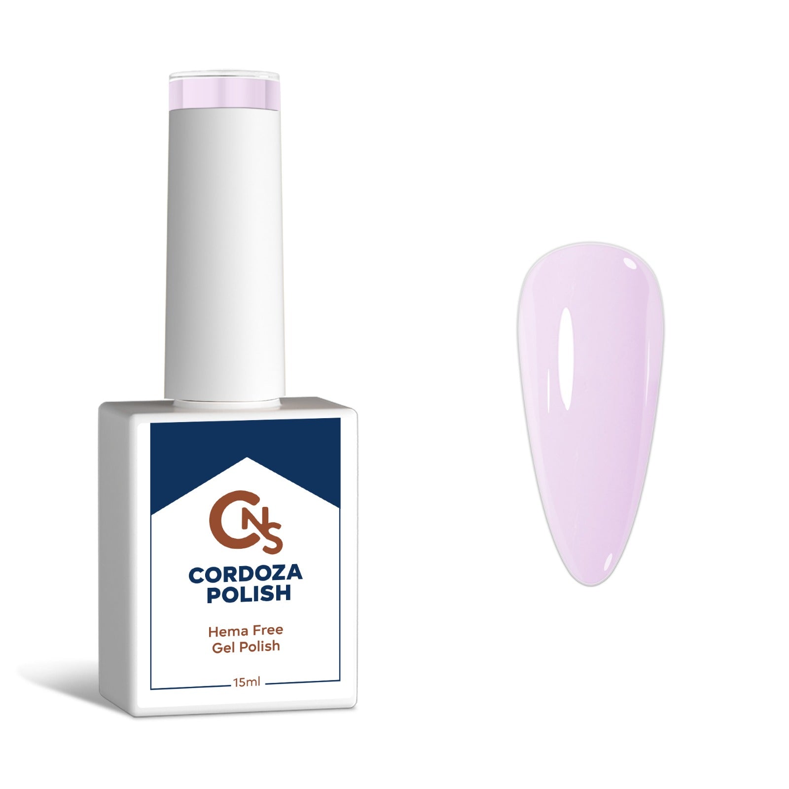 Milky Lilac Gel Polish Set – Hema Free & Long-Lasting | Cordoza