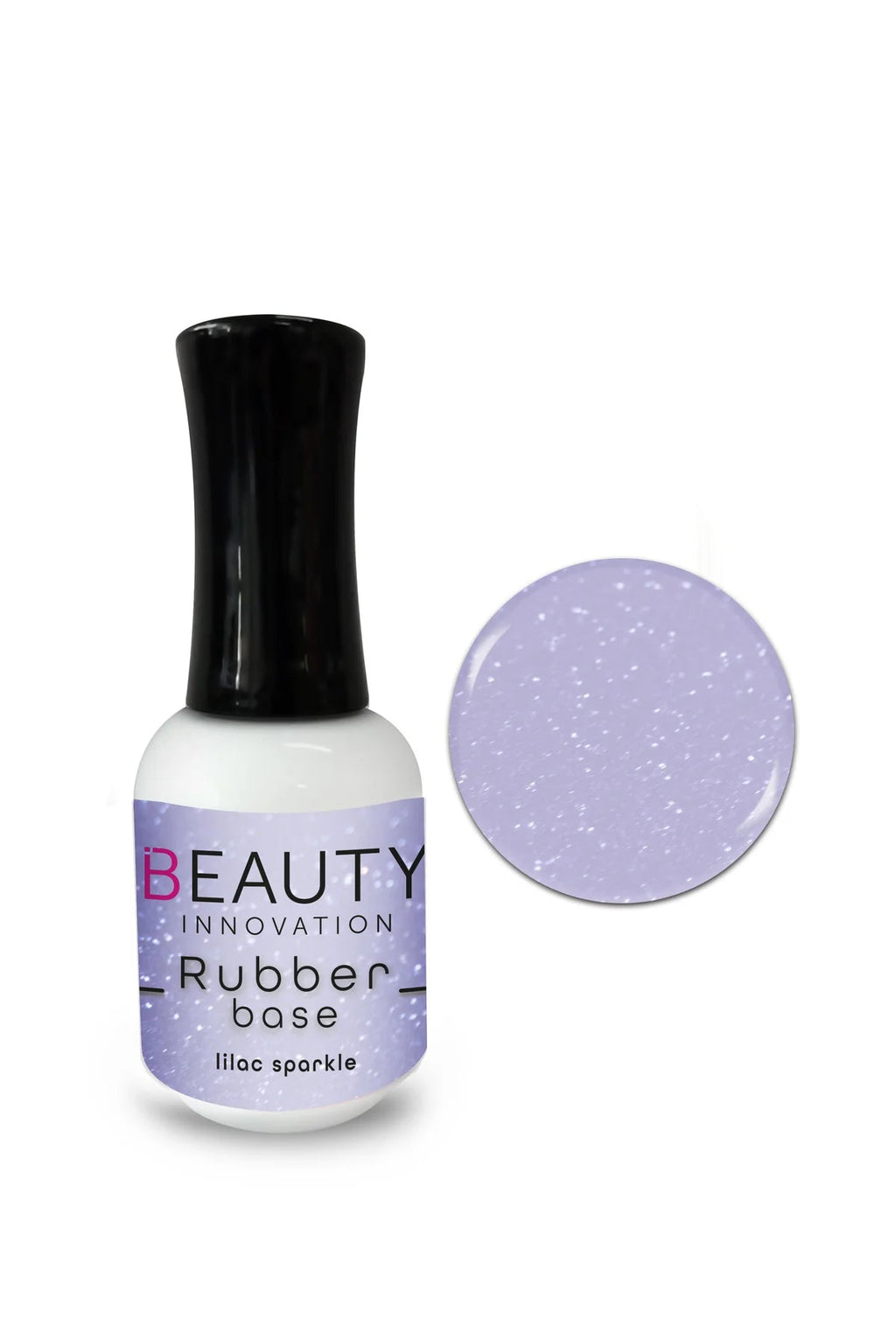 Lilac Sparkle Rubber Base Gel - Cordoza Nail Supply