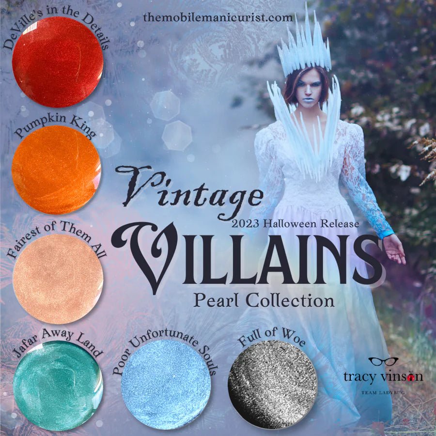 Vintage Villain's Pearl Gel Polish Collection 6pc Set - Cordoza Nail Supply