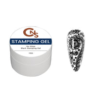 No Wipe Black Stamping Gel for Nail Art 15g | Grabs Chrome | Hema Free