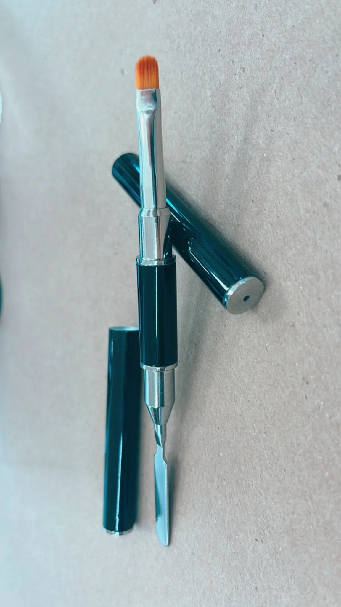 2 - Sided Duo Flex Synthetic Brush - Cordoza Nail Supply