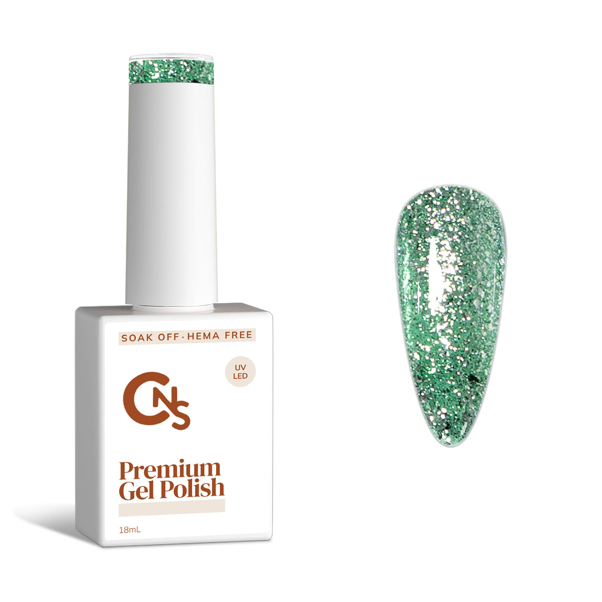 Freshly Minted - Metallic Sparkle Gel Polish - Hema/TPO Free.