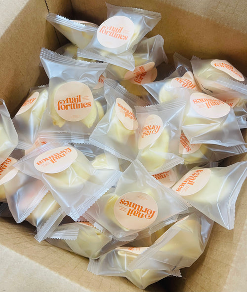 100-Piece Nail Tech Bulk Fortune Cookie Box