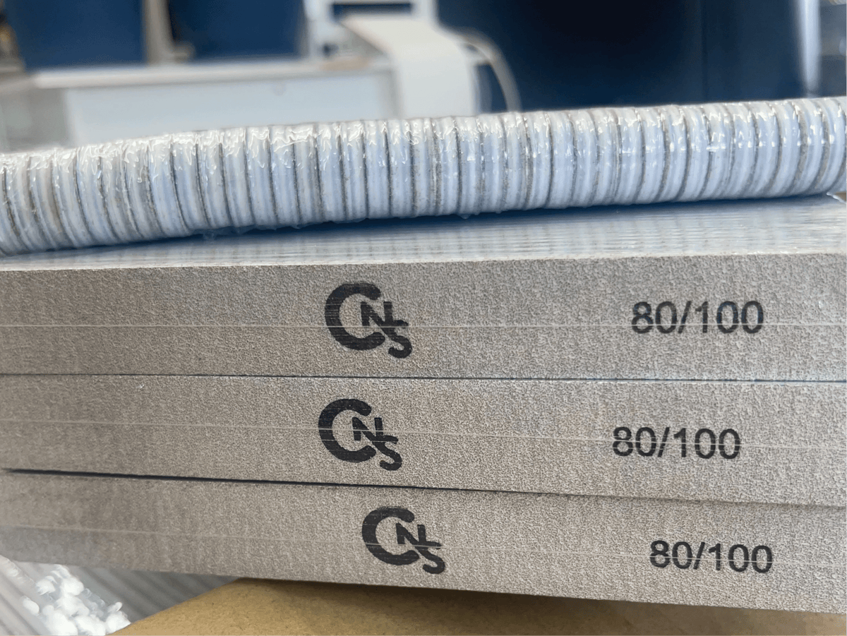 80/100 Grit White Zebra Nail File – Premium Flex Core - 50pc Pack - Cordoza Nail Supply