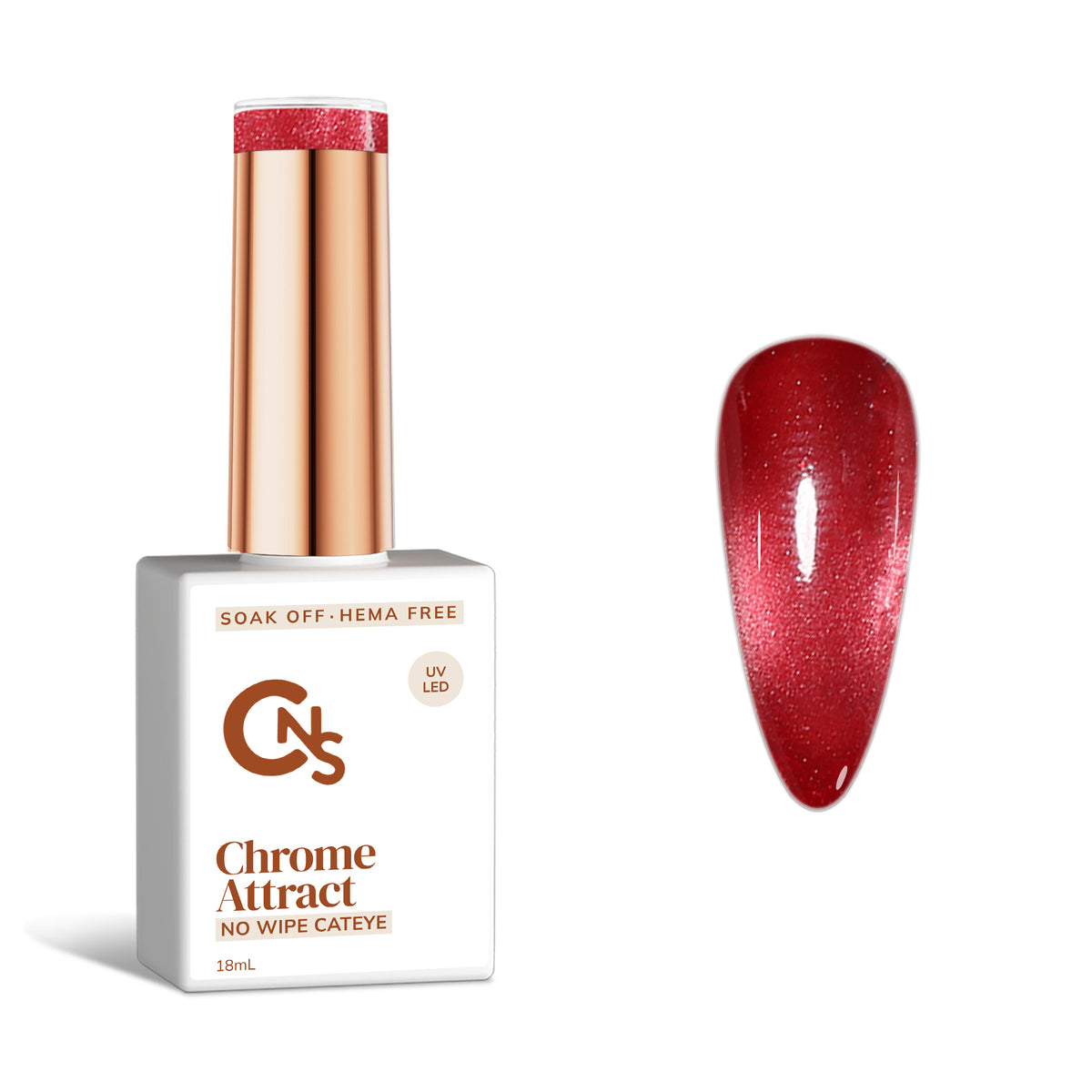 Berry Me in Chrome - Chrome Attract Cateye Gel Polish Hema/TPO Free