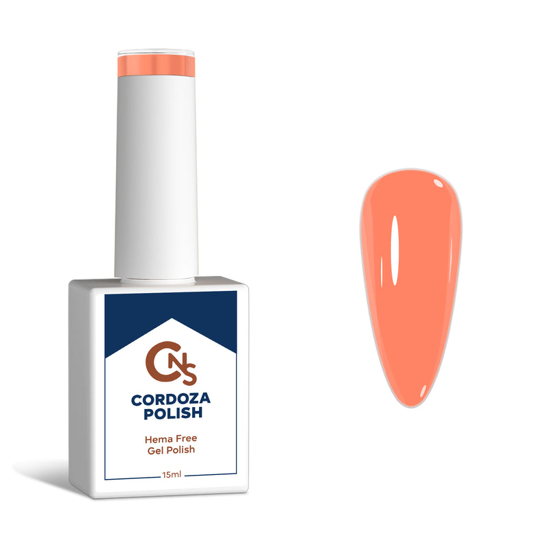 Bright Melon Coral - CNS Hema Free Gel Polish.