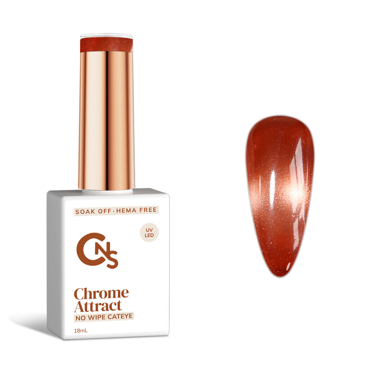 Burn Notice - Chrome Attract Cateye Gel Polish Hema/TPO Free