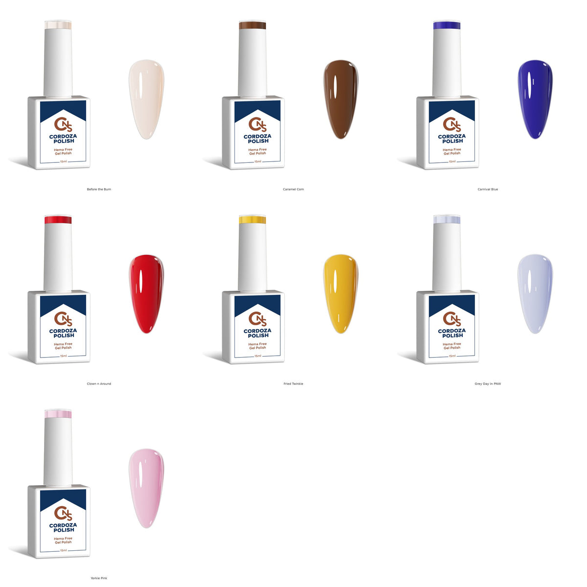 Carnival Collection - 6pc Hema Free Gel Polish