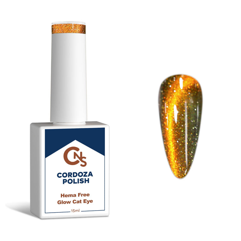 Certified Night Mode - CNS Hema Free Glow Cateye Gel Polish.