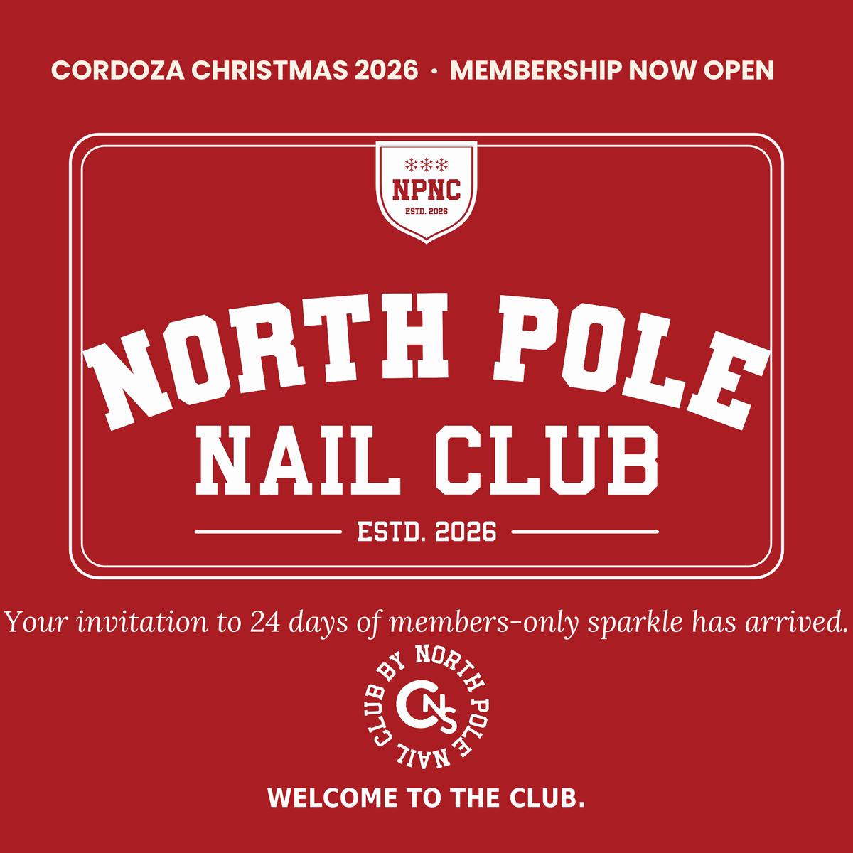 Cordoza Christmas 2026: North Pole Nail Club Advent Box