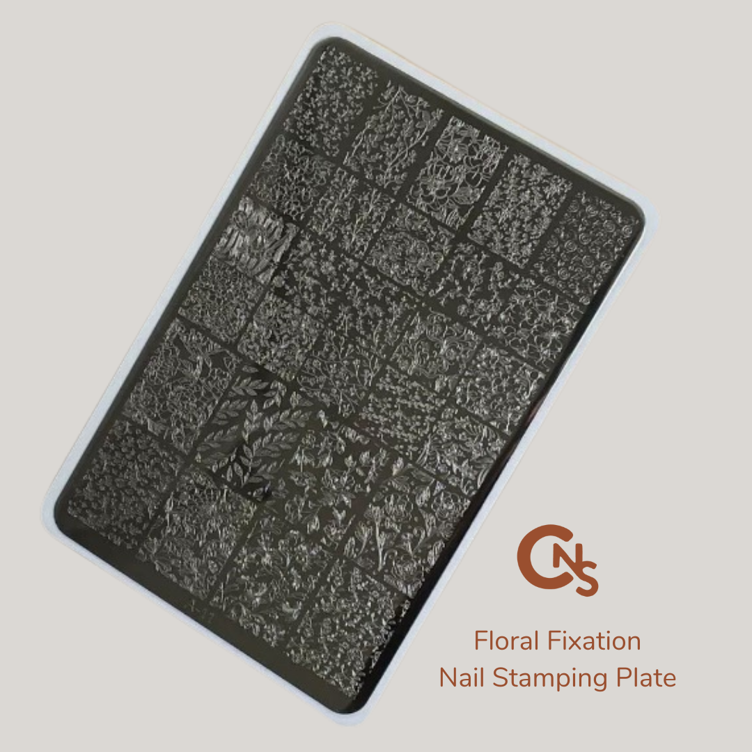 Floral Fixation Nail Stamping Plate