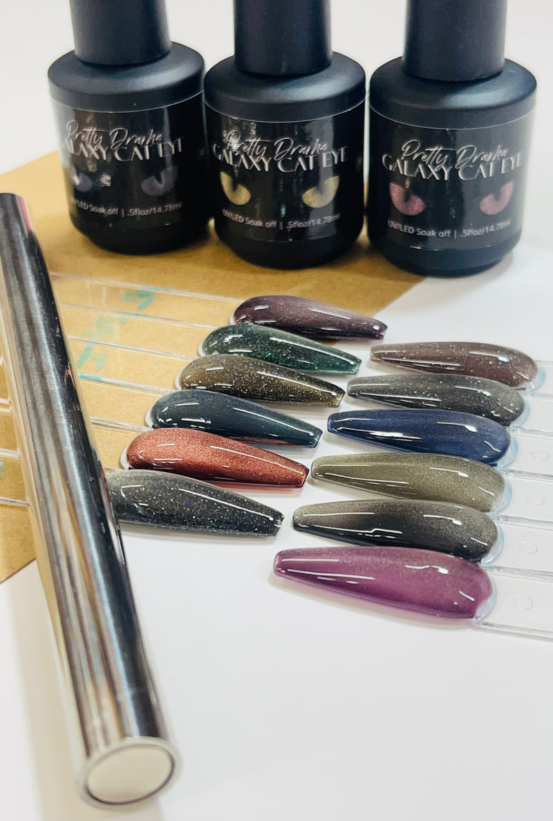 EGN Galaxy Cateye 12pc Collection w/ FREE B.A.M Magnet