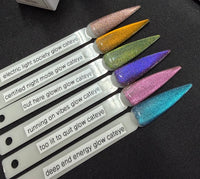 6pc Glow Cateye Collection | Glow-in-the-Dark Magnetic Gel Polish | Hema Free