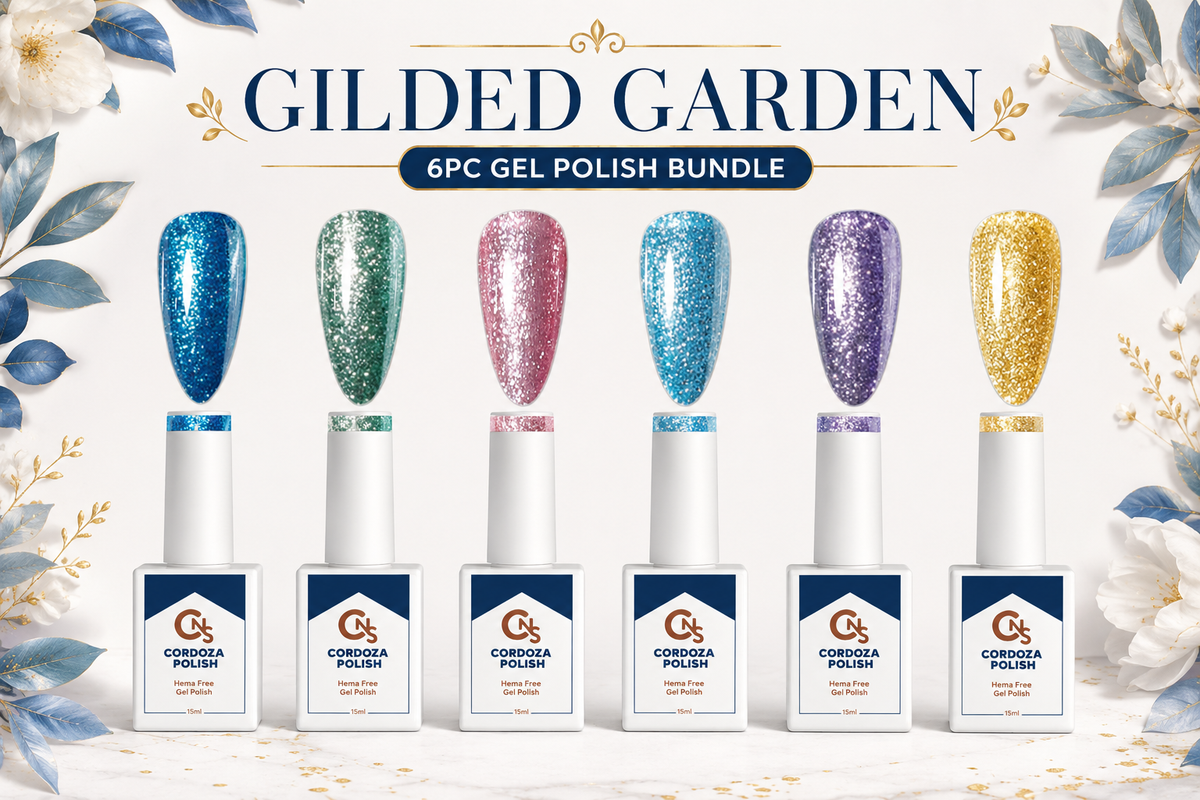 Gilded Garden Platinum Gel Color 6pc Collection Hema Free | Spring 2026