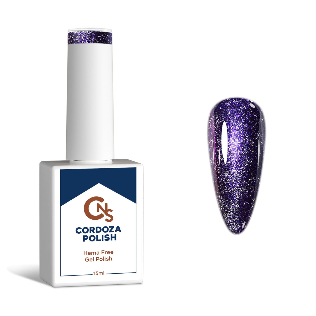 Grape Gummy - CNS Hema Free Metallic Sparkle Gel Polish