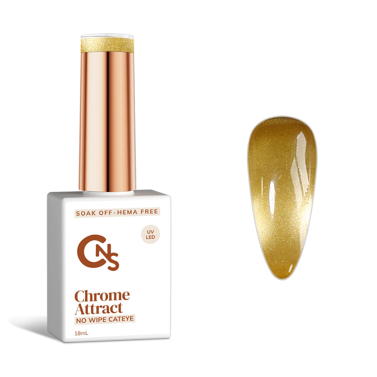 Guac & Roll - Chrome Attract Cateye Gel Polish Hema/TPO Free