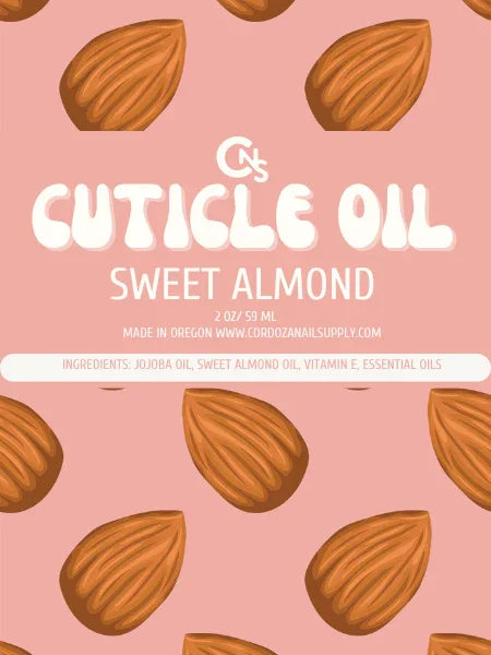 Sweet Almond Cuticle Oil 2oz Dropper - Cordoza Nail Supply