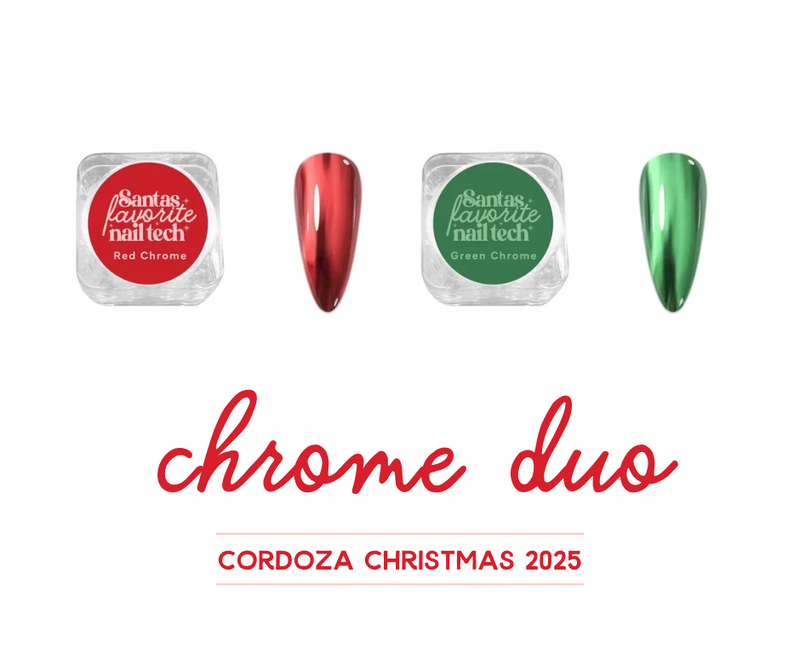 DAY 6 GIFT - RED + GREEN CHROME SET - CC EXTRA'S.