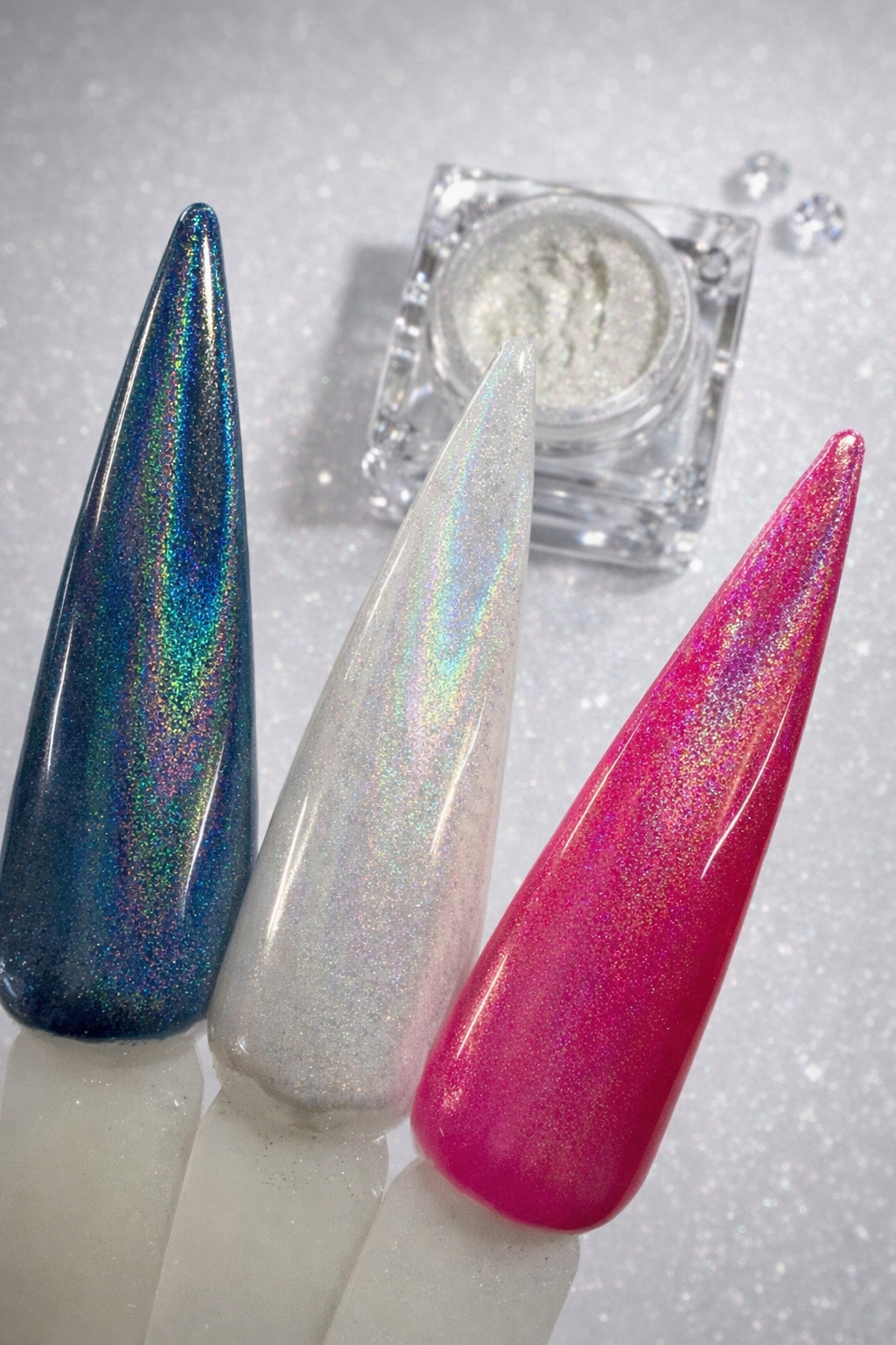 White Holo Pigment Powder