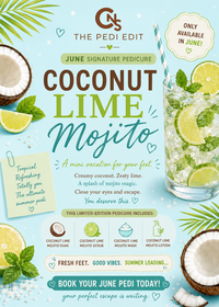 June Pedi Edit - Coconut Lime Mojito - Last Chance.
