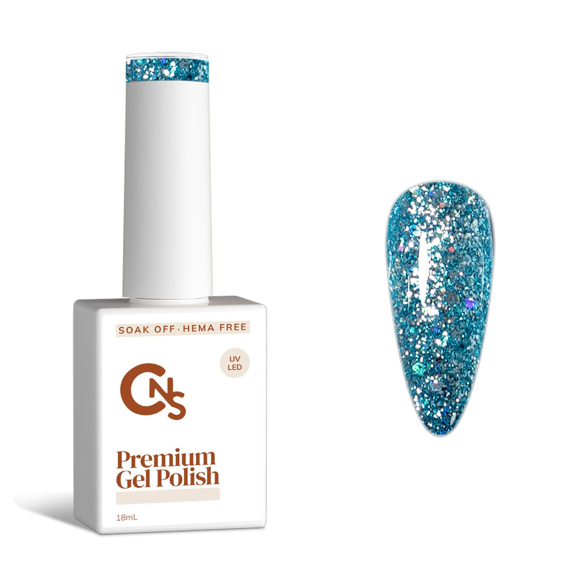 Blue'd Up - Metallic Sparkle Gel Polish - Hema/TPO Free
