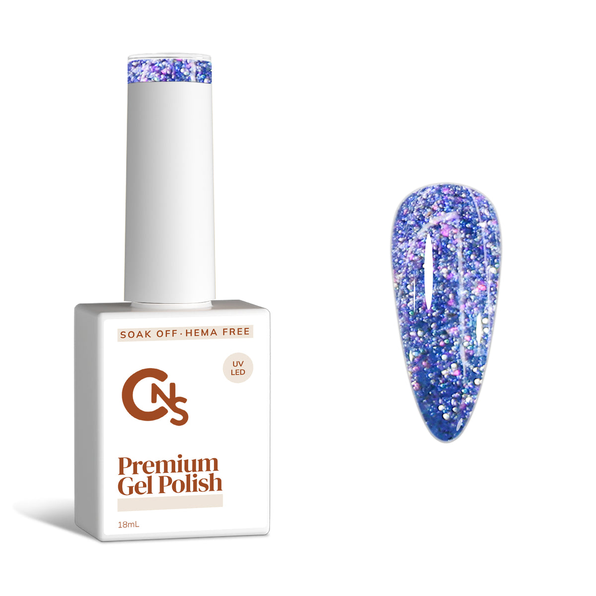 Lost My Slipper - Glitter Gel Polish - Hema/TPO Free.