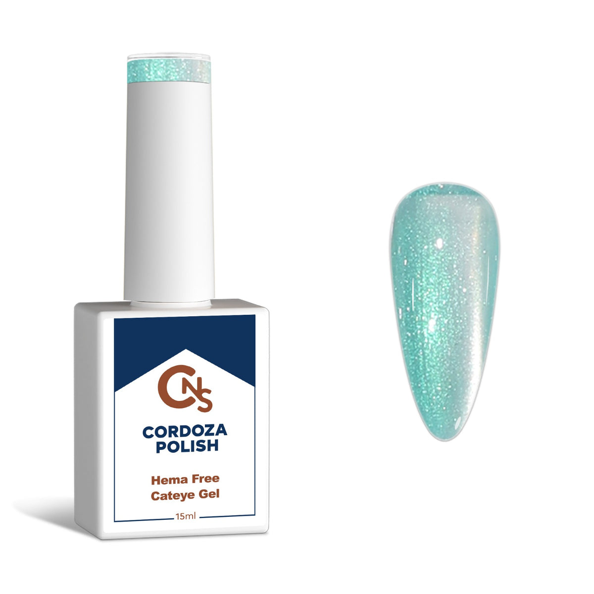 Mint Matcha CNS Hema Free Cateye Gel Polish