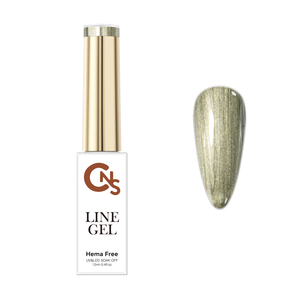 CNS Metallic Gel Liner - Olive Gold
