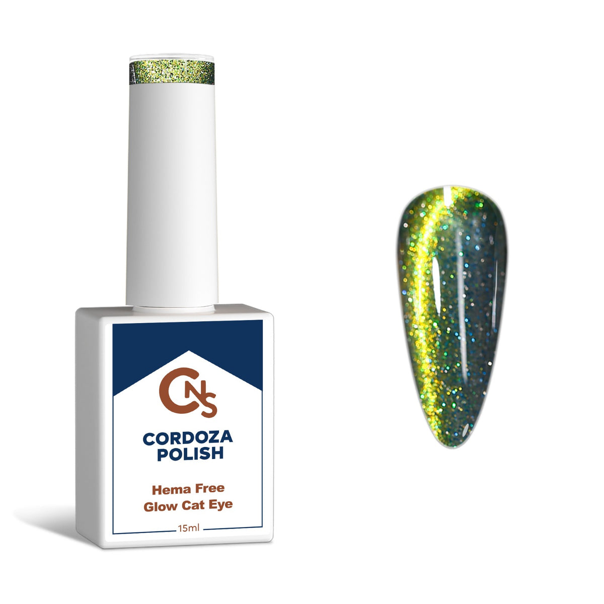 Out Here Glowin' - CNS Hema Free Glow Cateye Gel Polish.