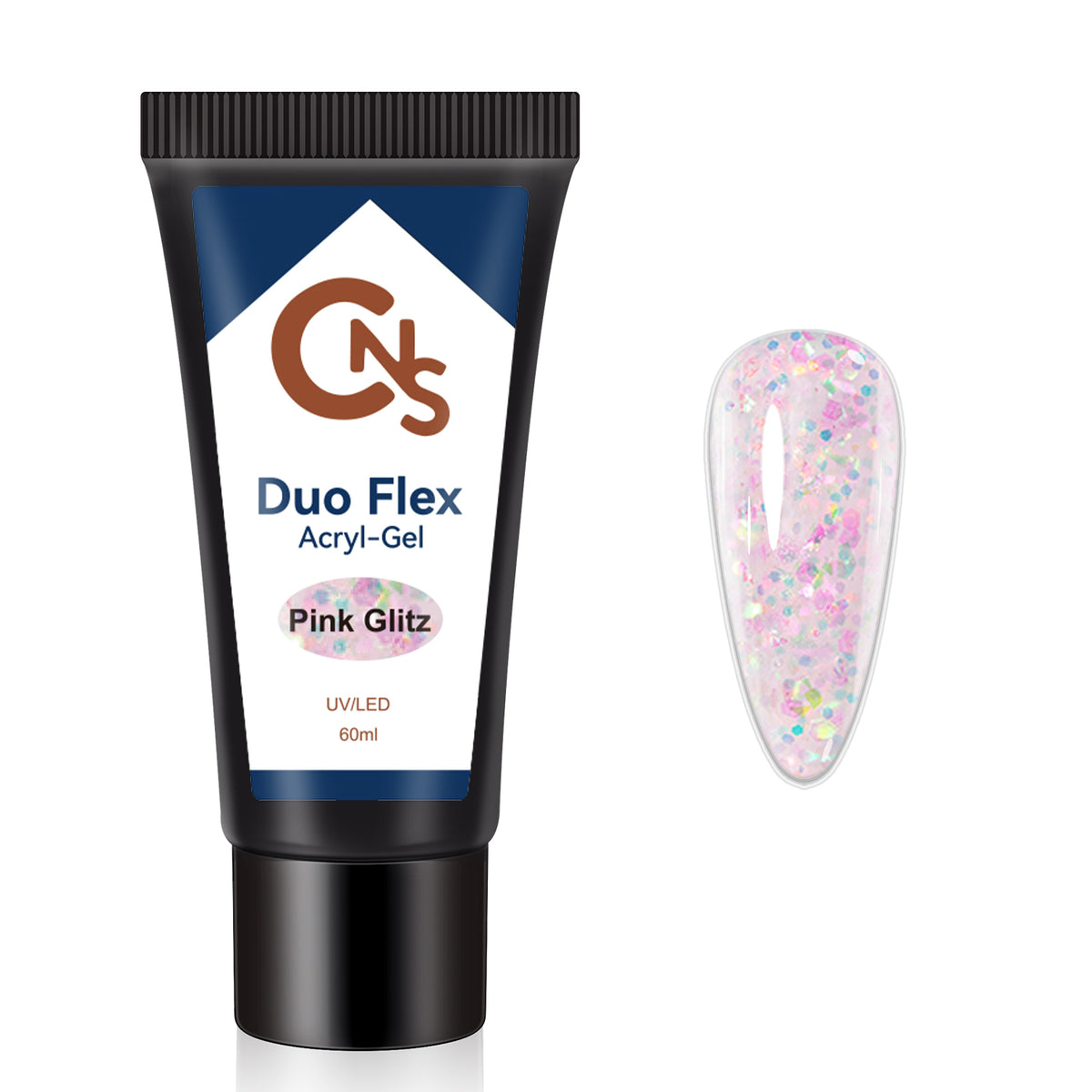 CNS Duo Flex Acryl Gel – Pink Glitz