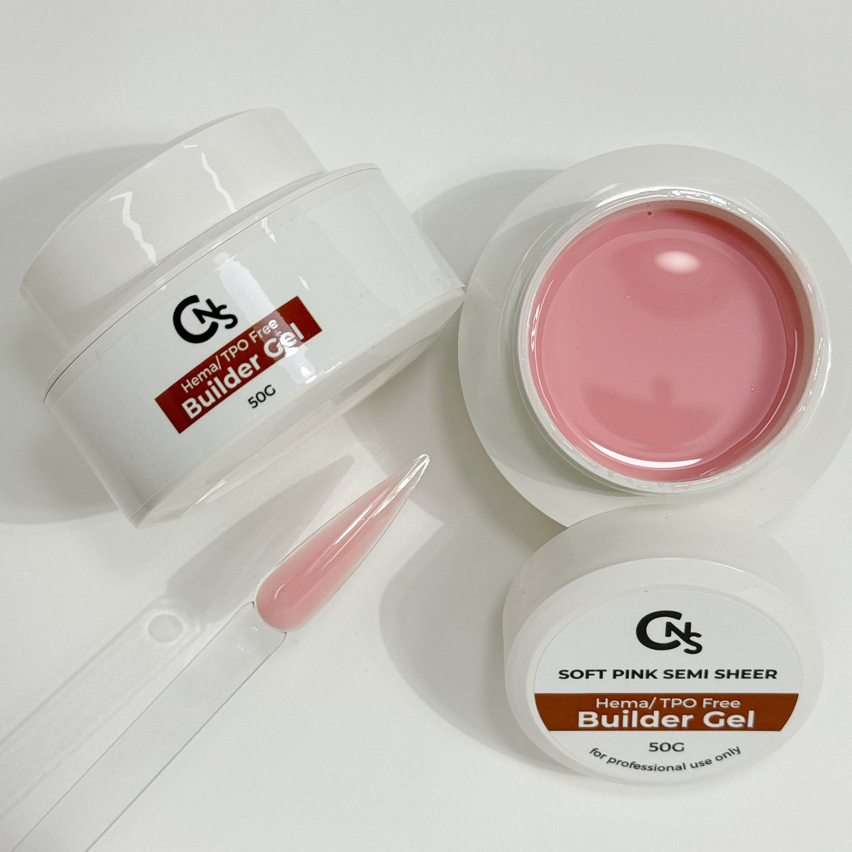 CNS Builder Gel – Soft Pink Semi Sheer (50G Pot)