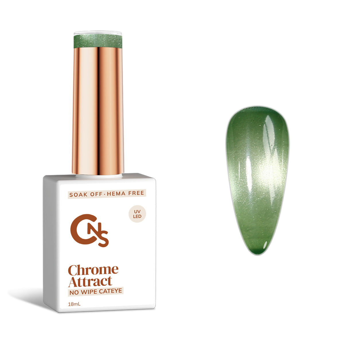 Sage Advice - Chrome Attract Cateye Gel Polish Hema/TPO Free