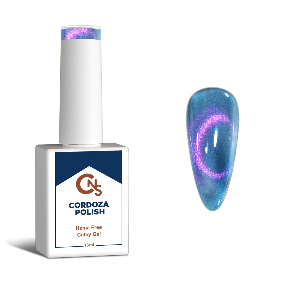 Sapphire State of Mind — CNS Cat Eye Gel Polish.