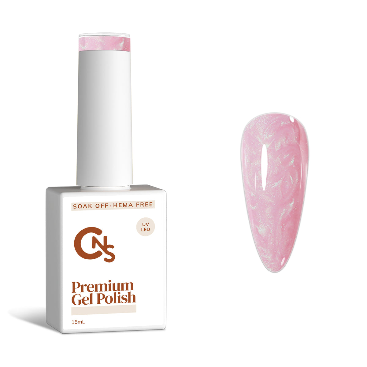 Snow Bunny - Pearl Gel Polish - Hema/TPO Free.