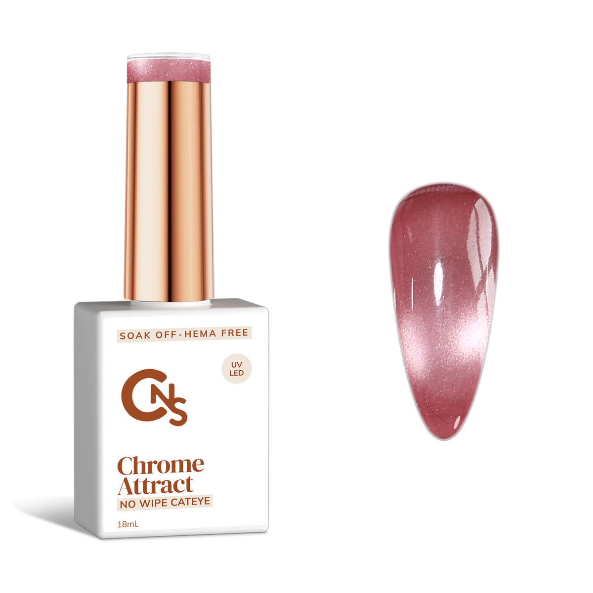 Vintage Valentine - Chrome Attract Cateye Gel Polish Hema/TPO Free
