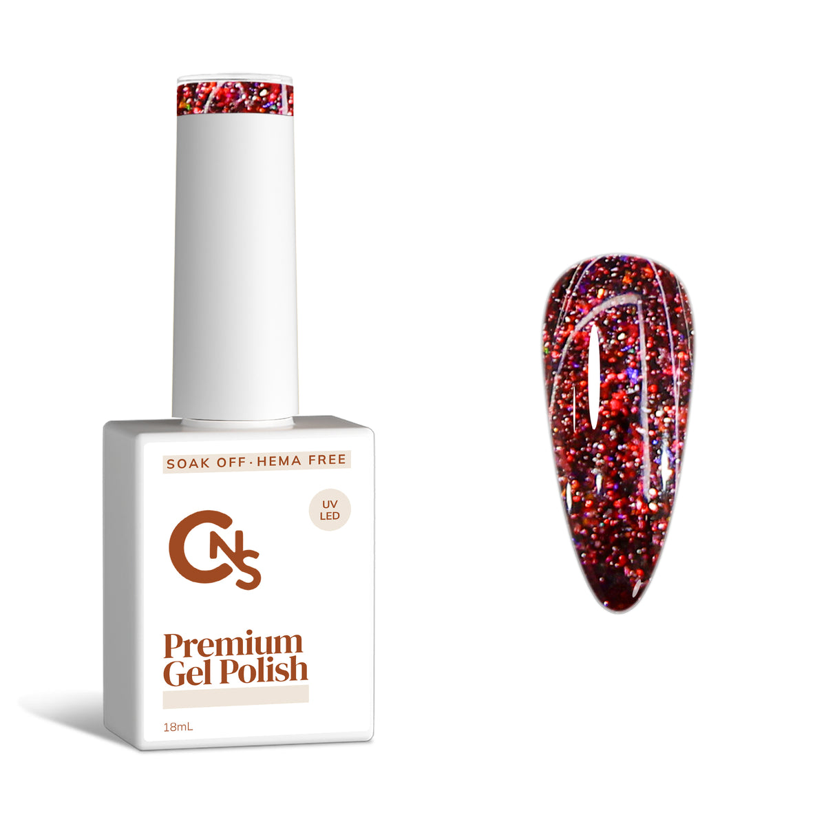 Wicked Wishes - Glitter Gel Polish - Hema/TPO Free.