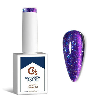 Amethyst Aura - CNS Hema Free Cateye Gel Polish.