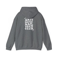 Anti Social Nail Tech Club | Hooded Sweatshirt - Cordoza Nail Supply