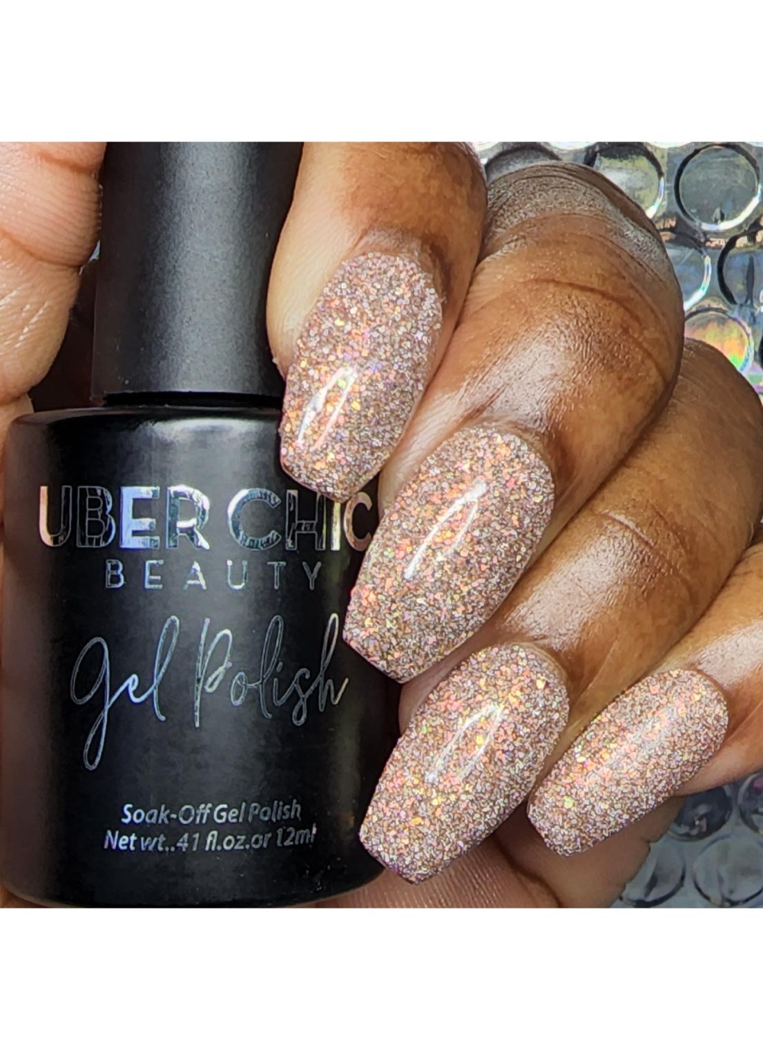 Auburn Skies - Iridescent Reflective Gel Polish - Cordoza Nail Supply