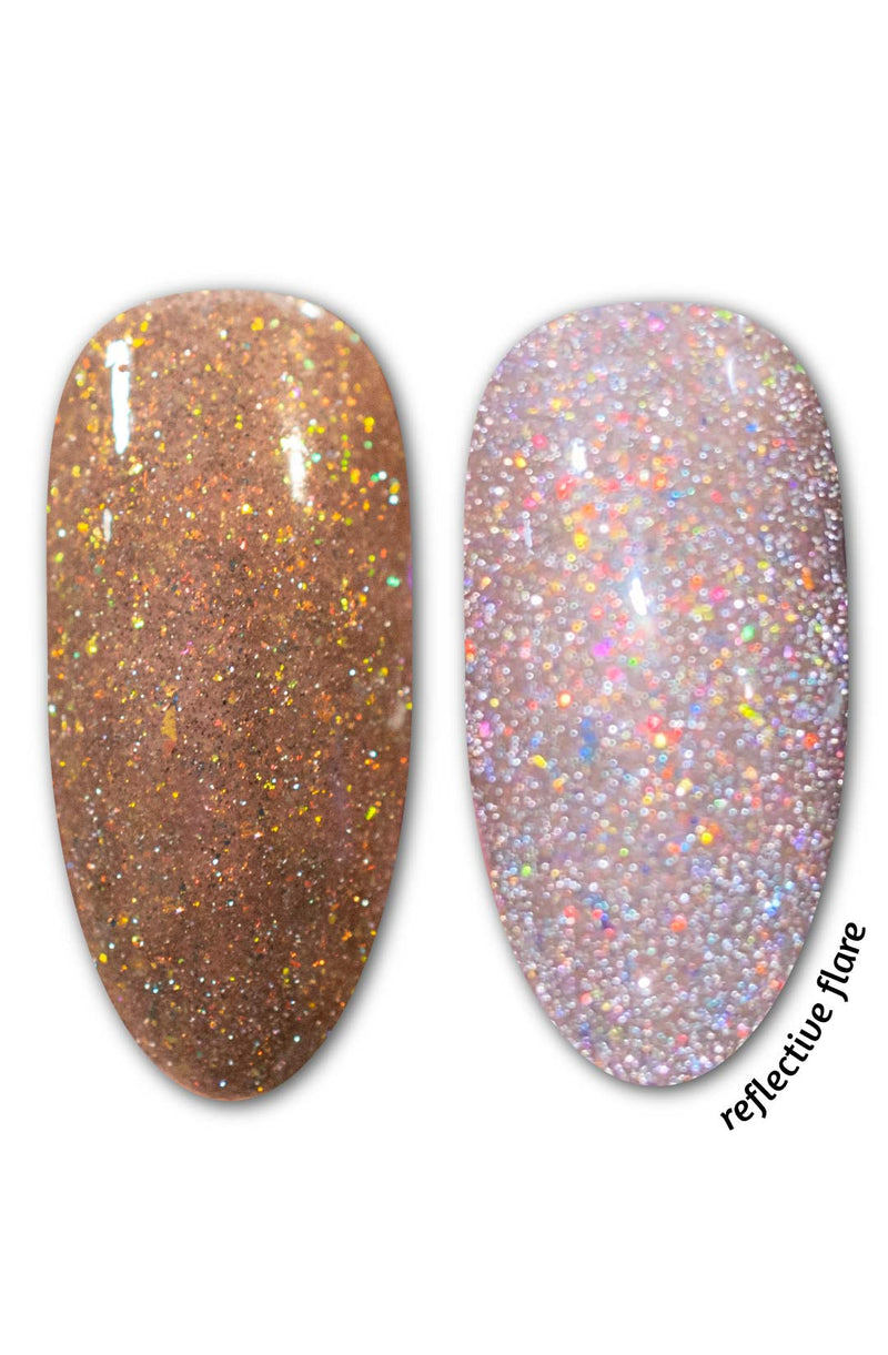 Auburn Skies - Iridescent Reflective Gel Polish - Cordoza Nail Supply