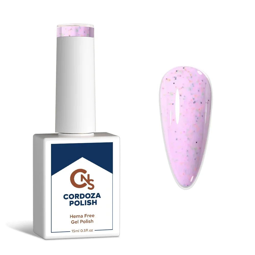 Berry Birthday - CNS Hema Free Speckle Gel Polish - Cordoza Nail Supply