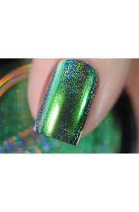 Chameleon Holographic Nail Powder: Emerald Isle - Cordoza Nail Supply