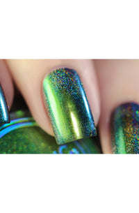 Chameleon Holographic Nail Powder: Emerald Isle - Cordoza Nail Supply
