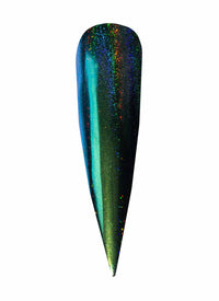 Chameleon Holographic Nail Powder: Emerald Isle - Cordoza Nail Supply