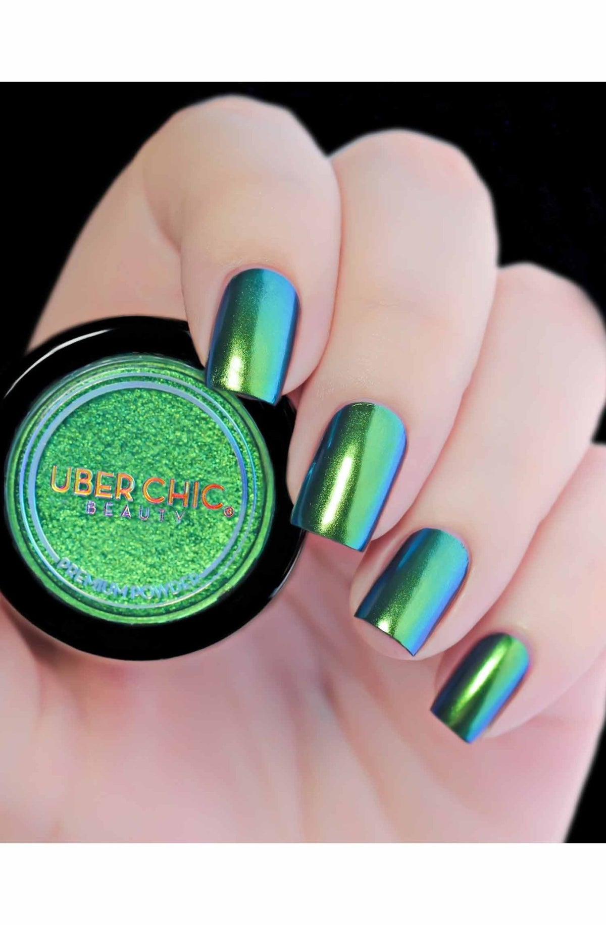 Chameleon Nail Powder: Emerald Isle - Cordoza Nail Supply