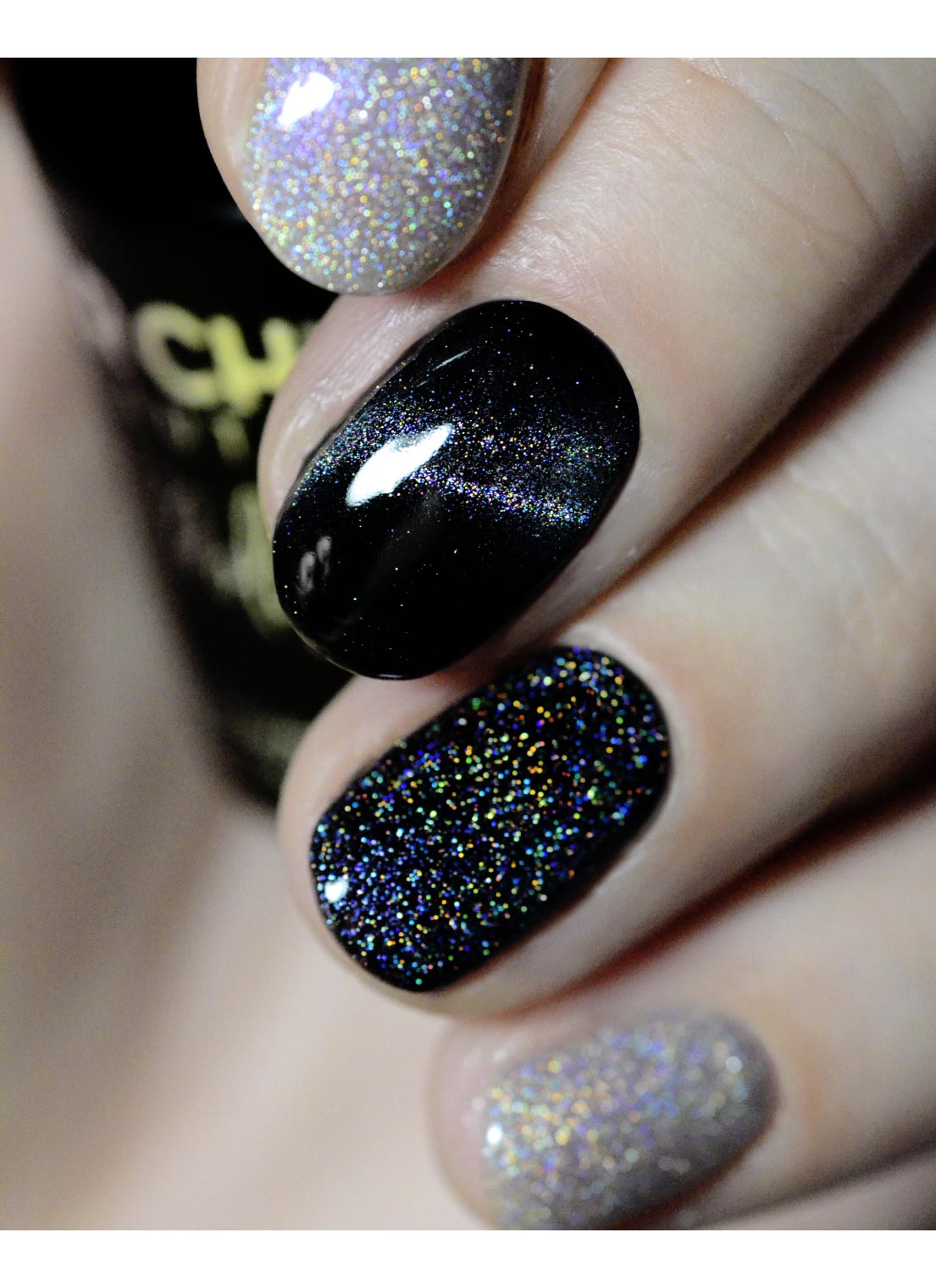 Chasing Lightning - Holo Cats Eye Gel Polish - Cordoza Nail Supply