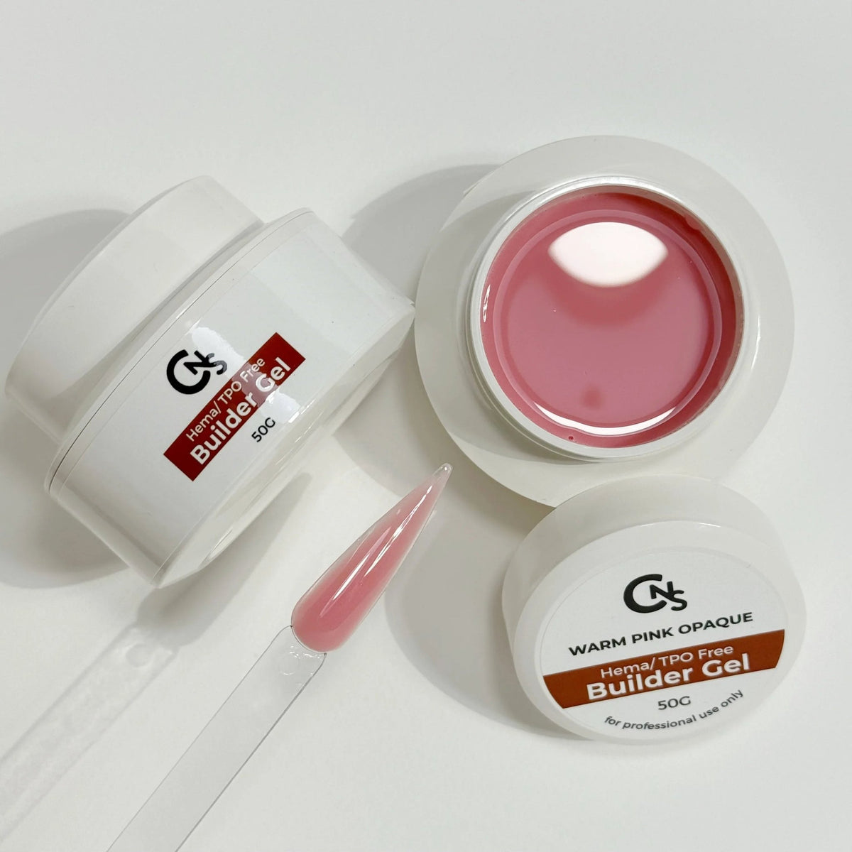 CNS Builder Gel – Warm Pink Opaque (50G Pot) - Cordoza Nail Supply