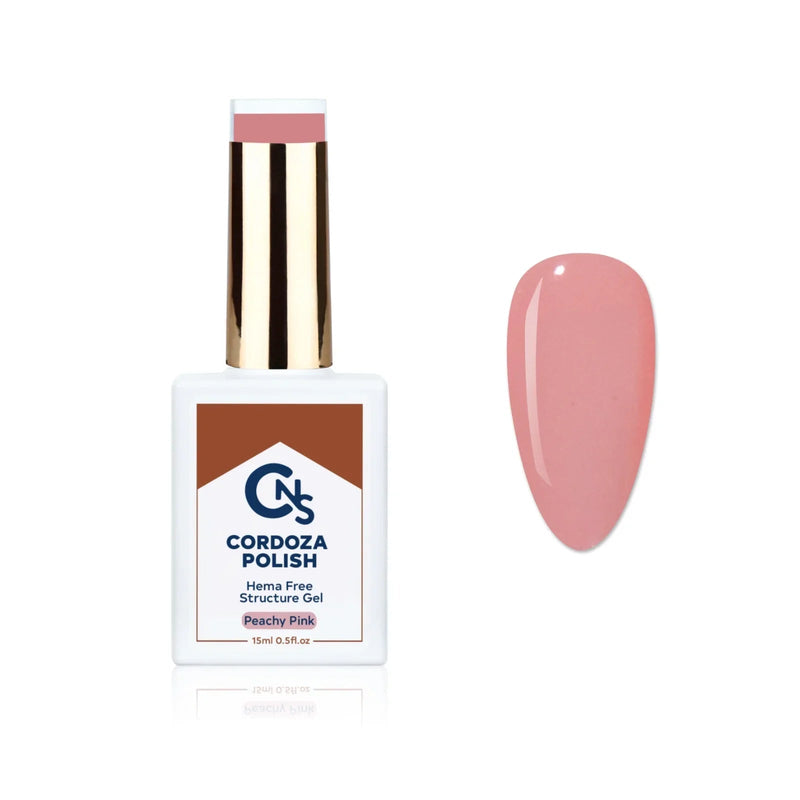 CNS Hema Free Structure Gel Peachy Pink - Cordoza Nail Supply