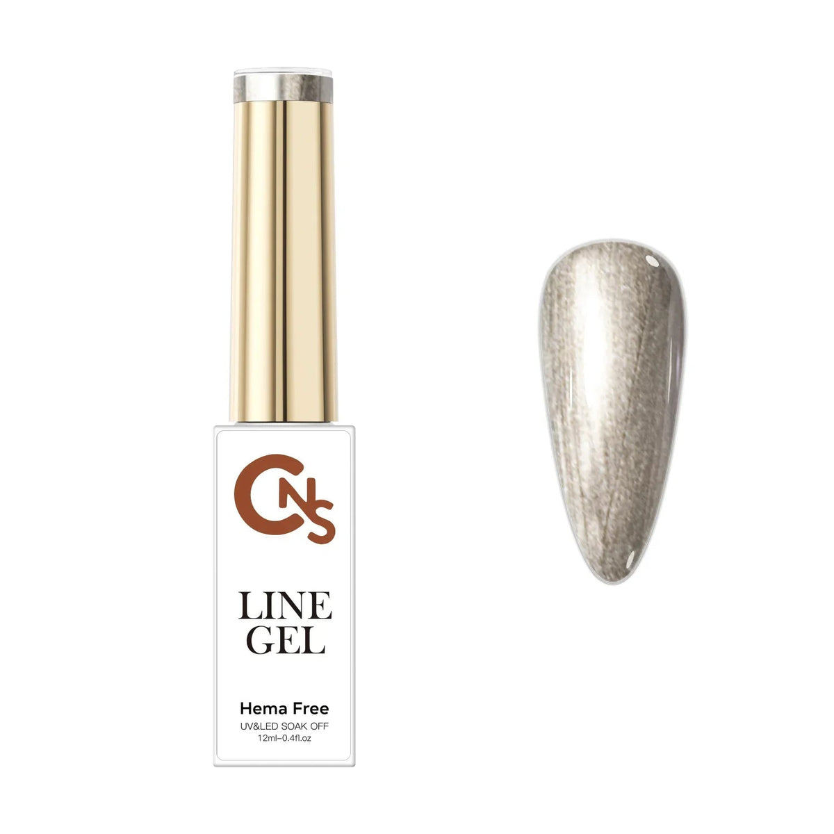 CNS Metallic Gel Liner - Champagne Gold - Cordoza Nail Supply